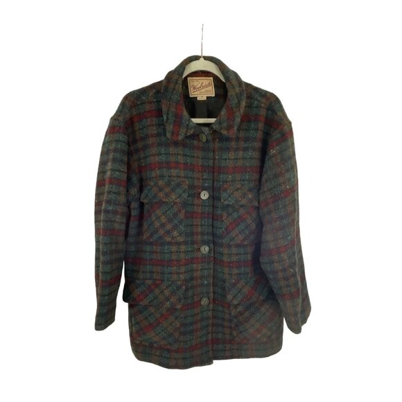 Woolrich Men's Rugged Outdoorwear Plaid Wool Jacket M - Picture 7 of 7
